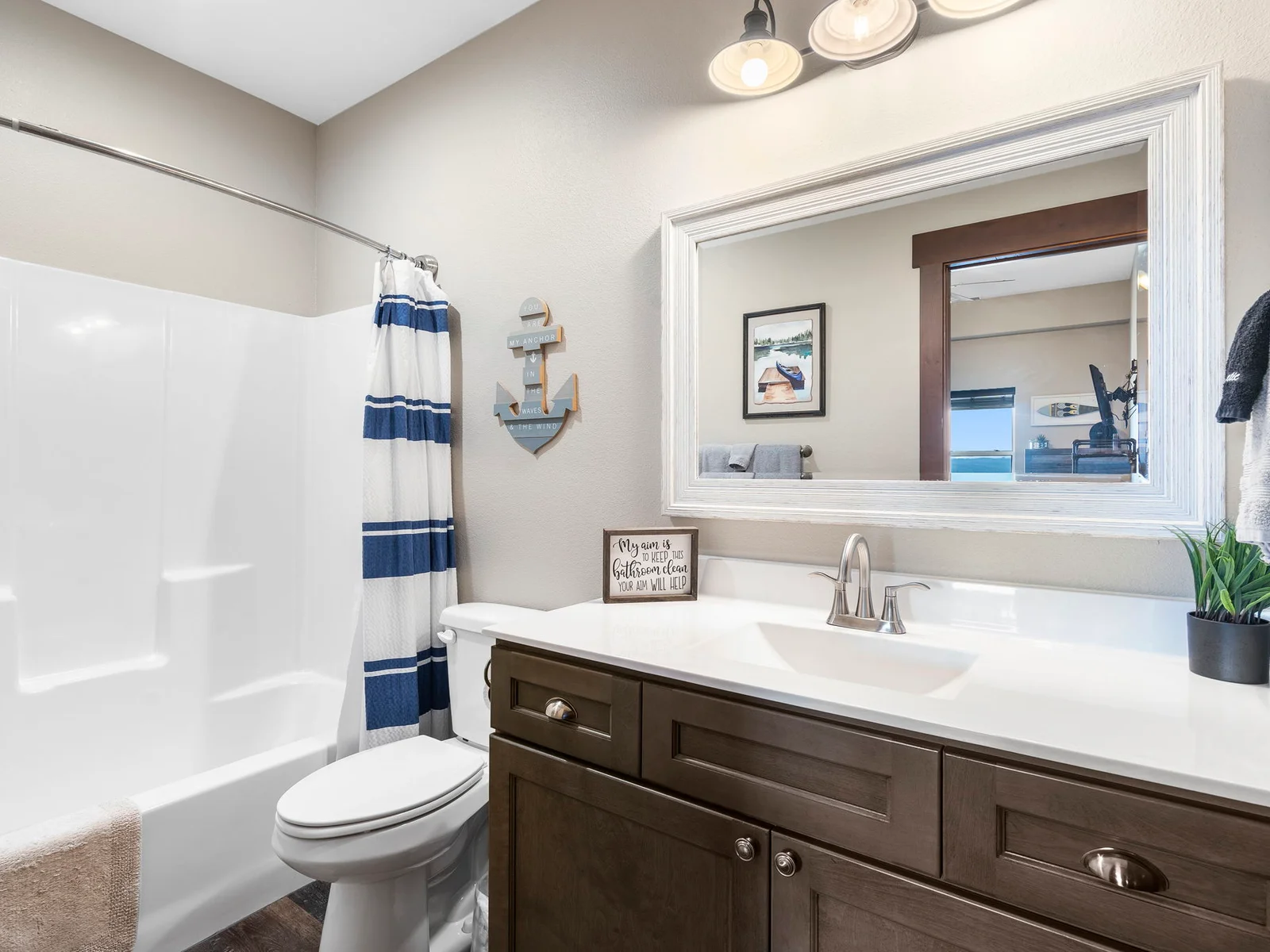 Bathroom attached to bunk room