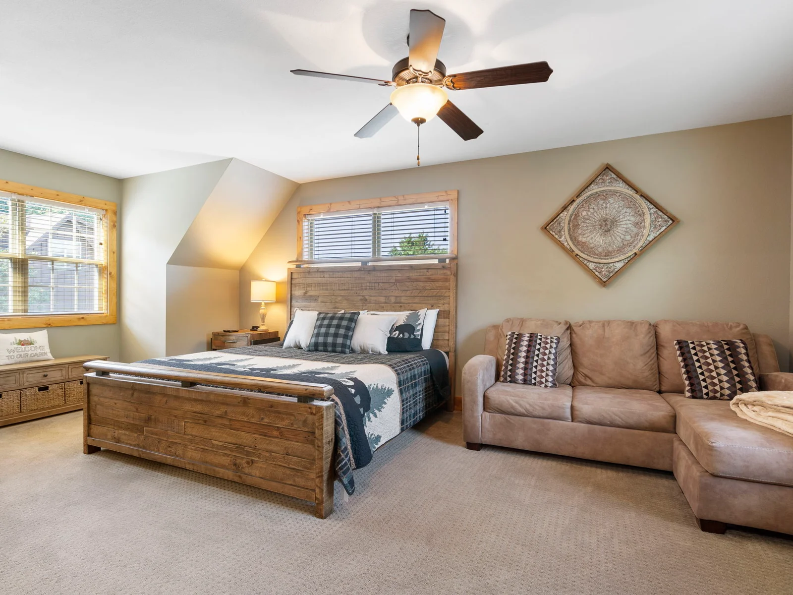 King bedroom #3 w/ queen sofa sleeper
