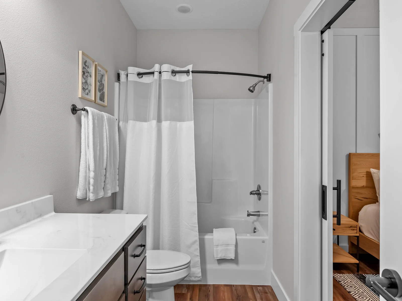 Bathroom for king #1 and main floor guests