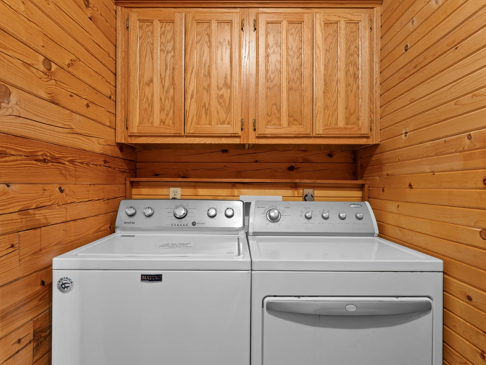 Convenient laundry room—pack light and enjoy more together time