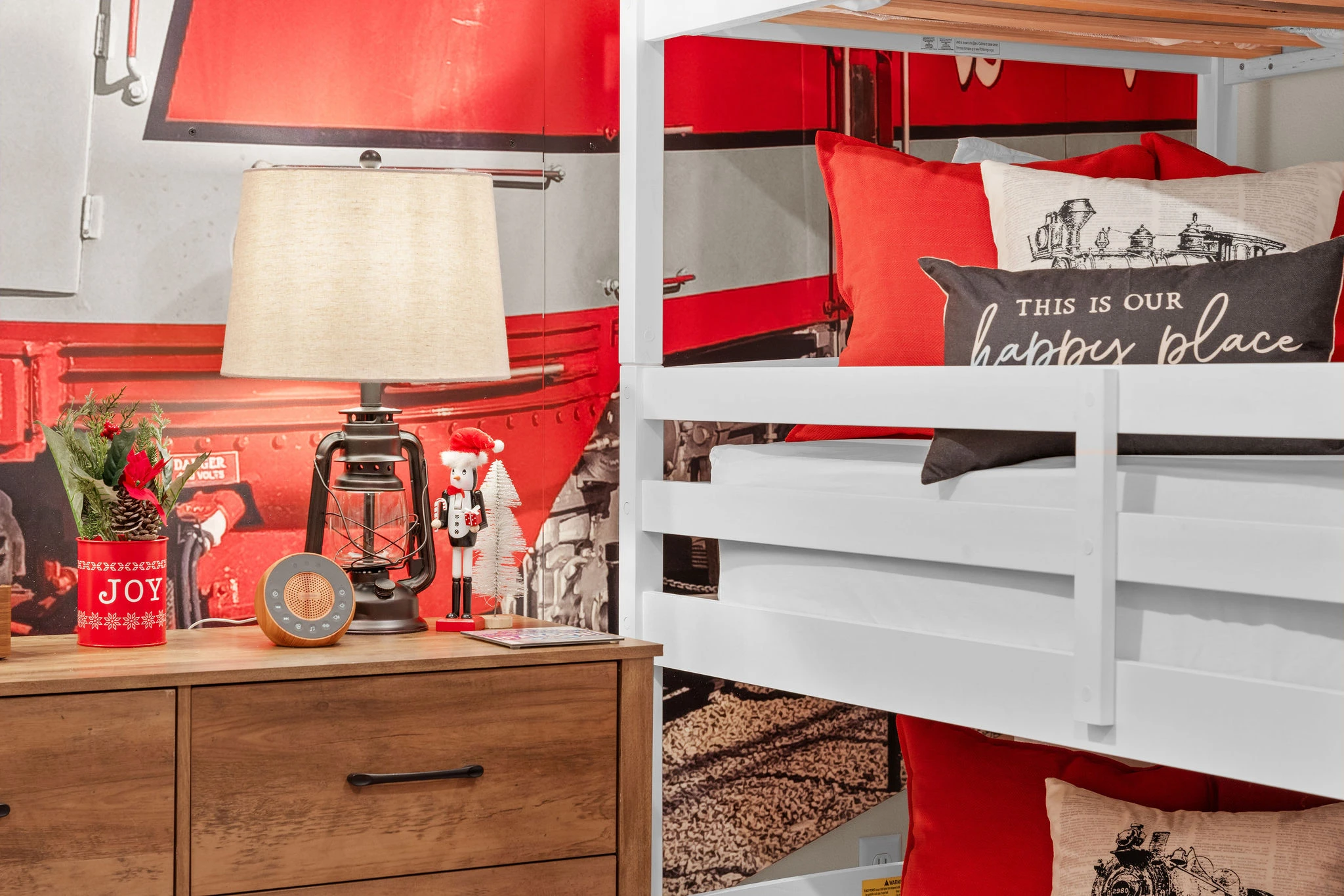 The kids will love this room during the holidays! You gotta check out the Polar Express!