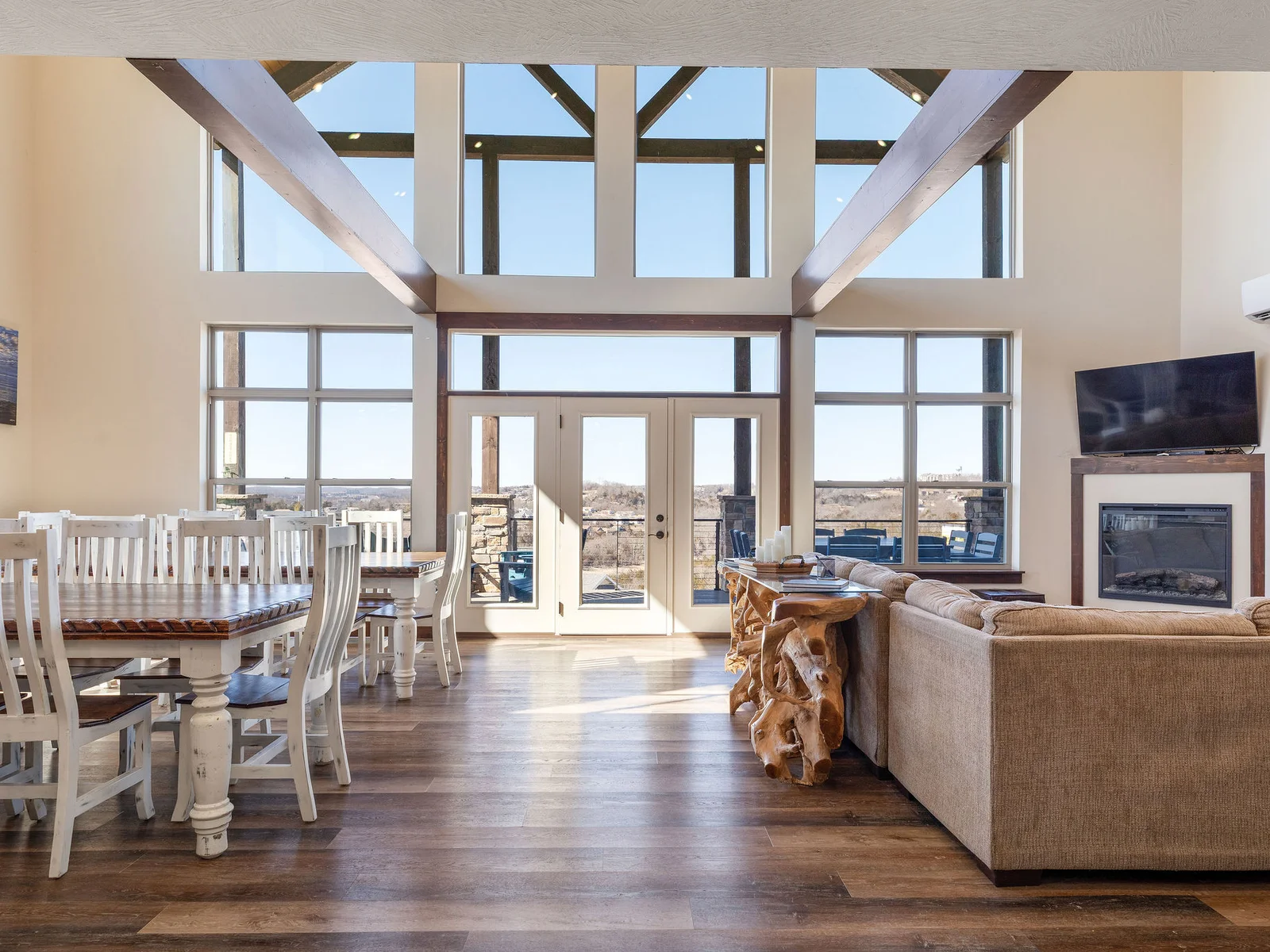 Plenty of seating for everyone to gather in the living room