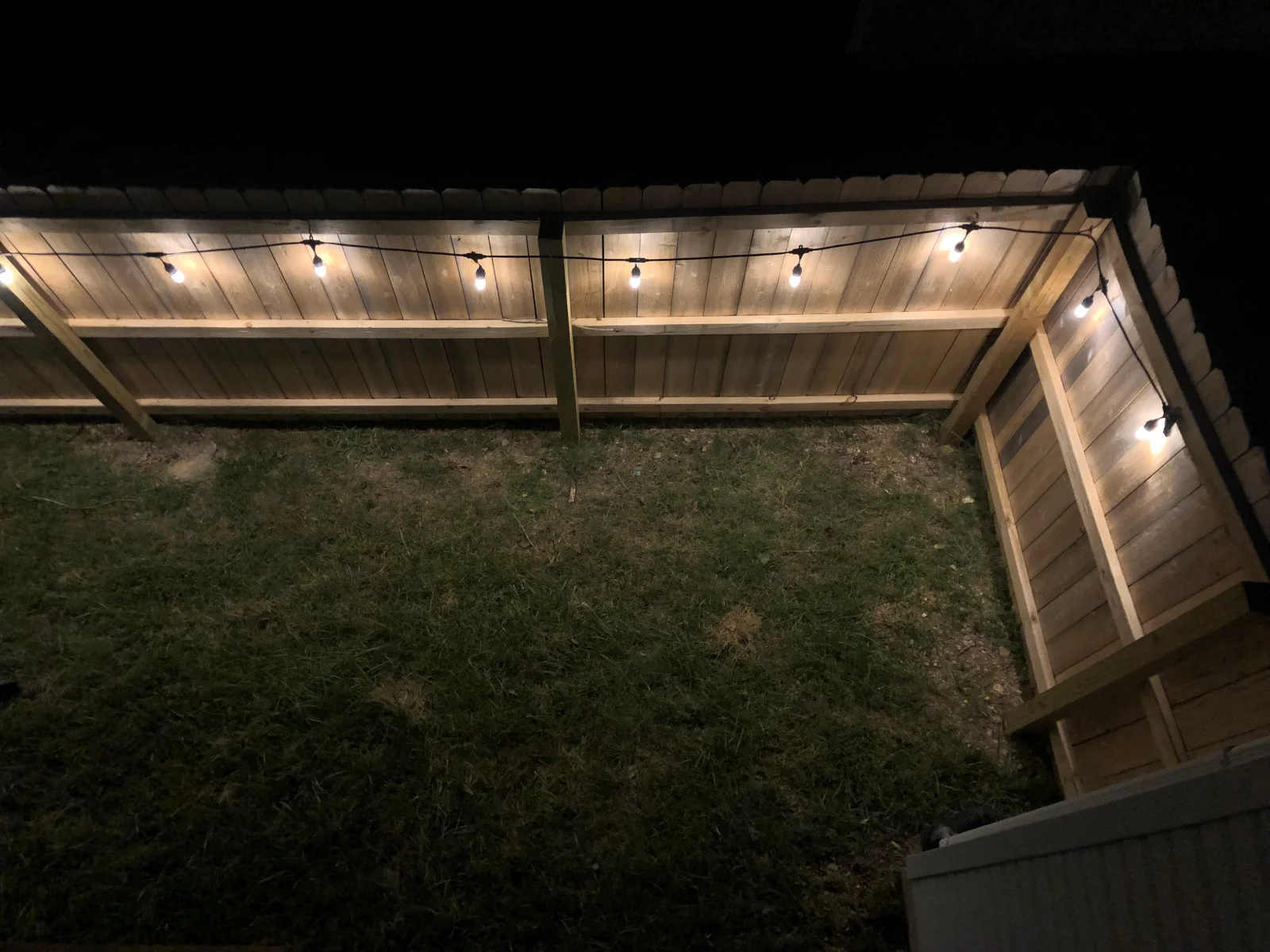 back yard lights automated