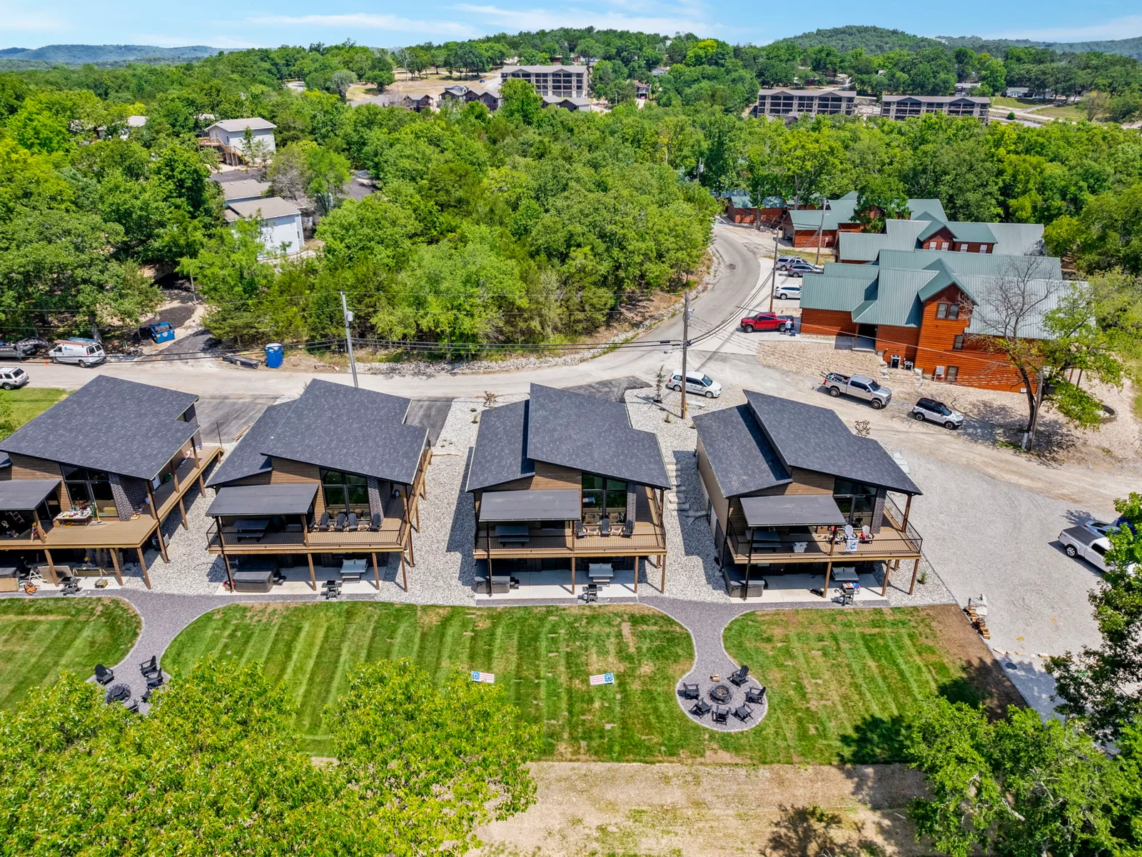 Our own mini resort with shared amenities right on Table Rock!