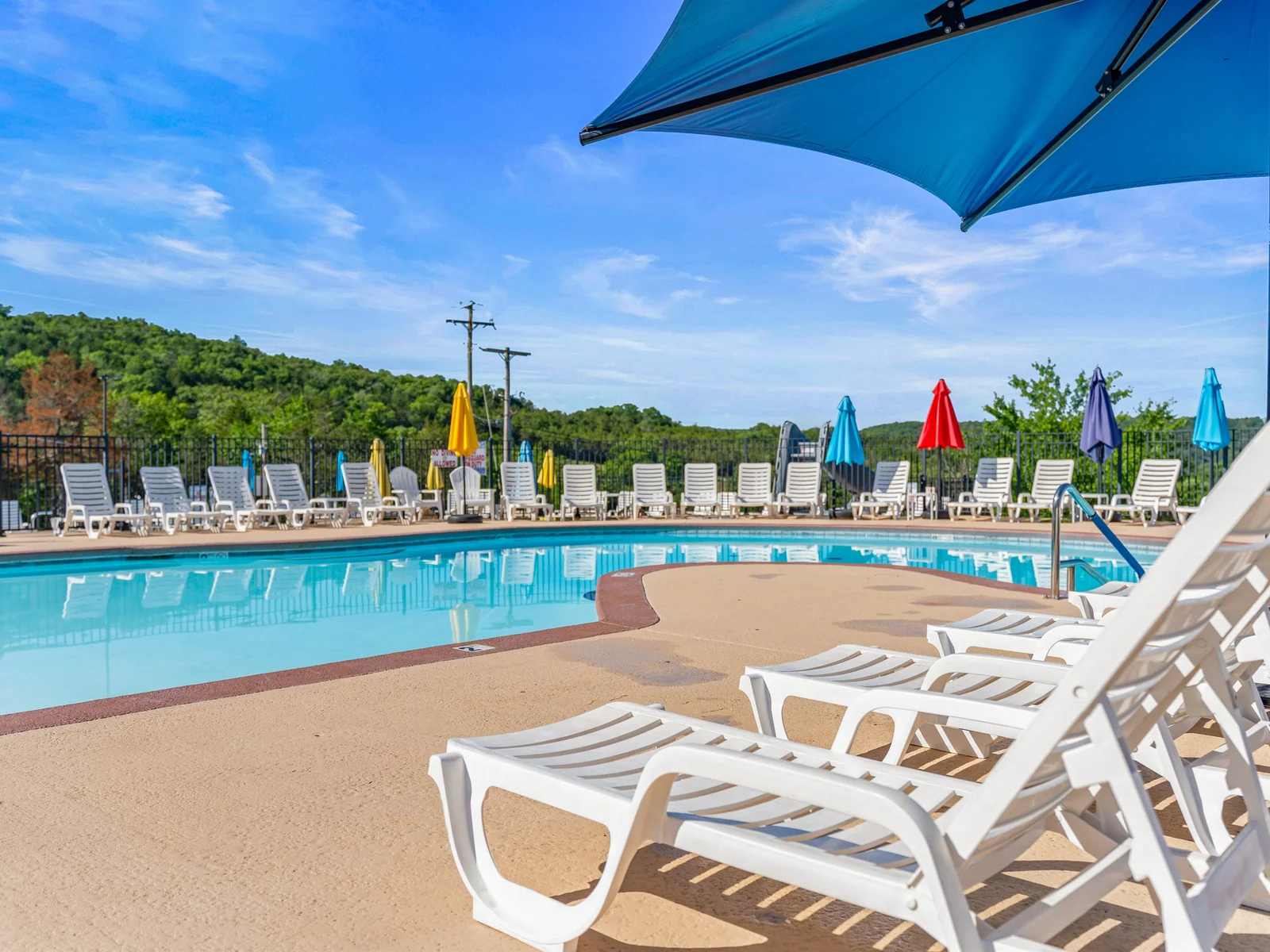 Take a dip in the sparkling pool