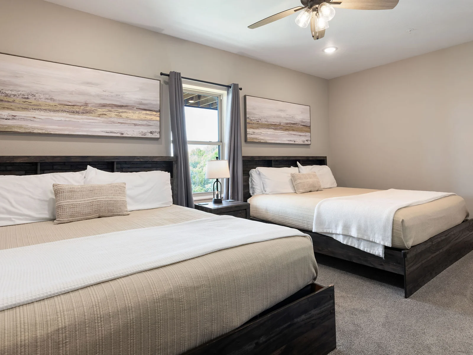 Lower level double king bedroom #1 w/ ensuite bath