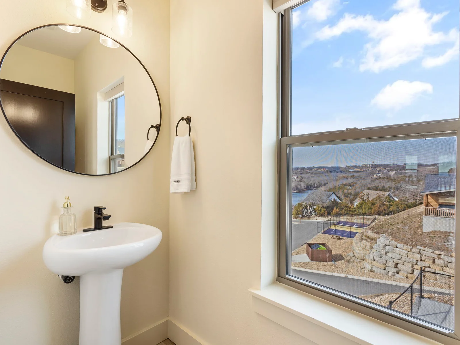 Upper level: Half bath