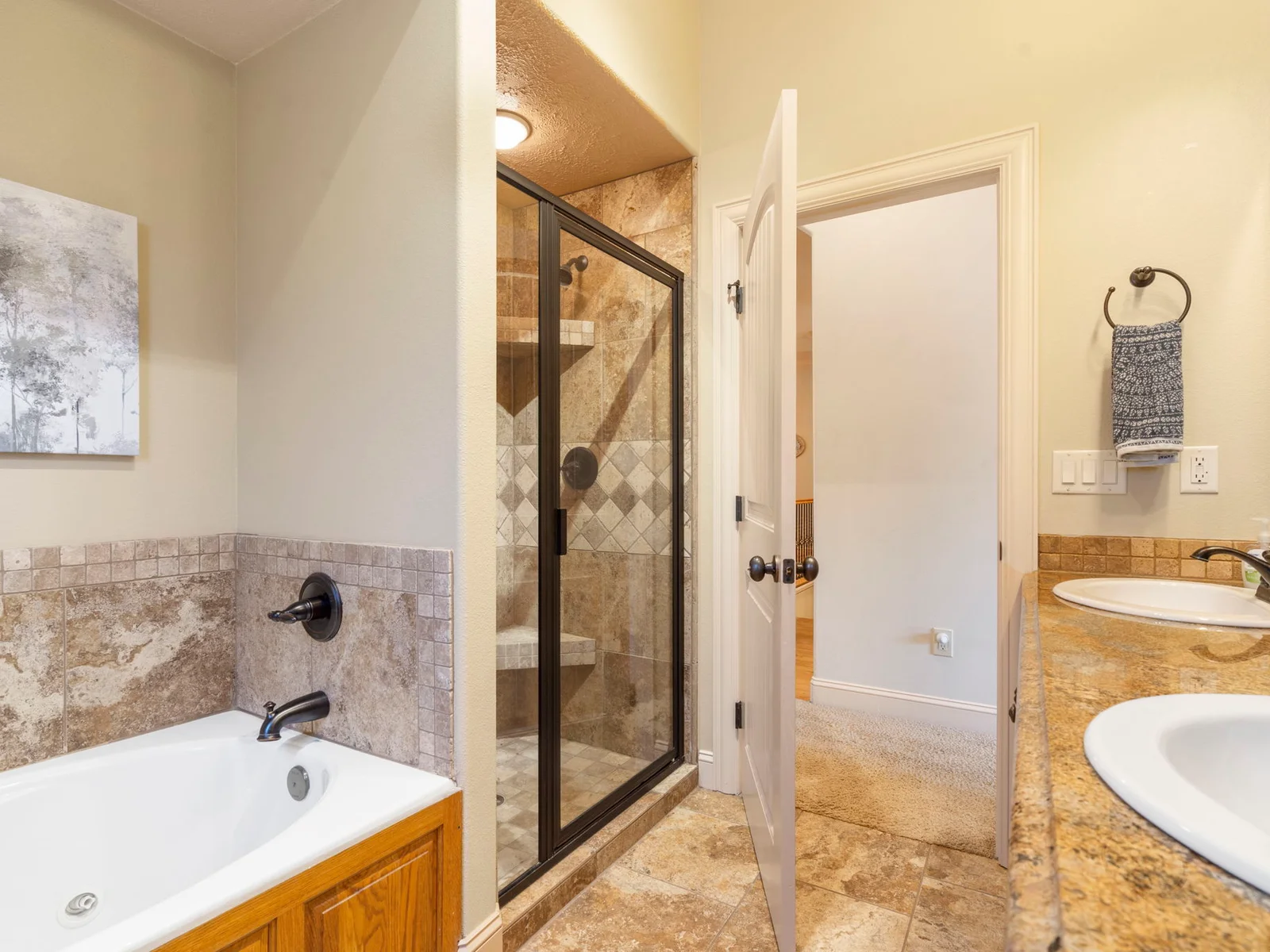 Main level shared bathroom