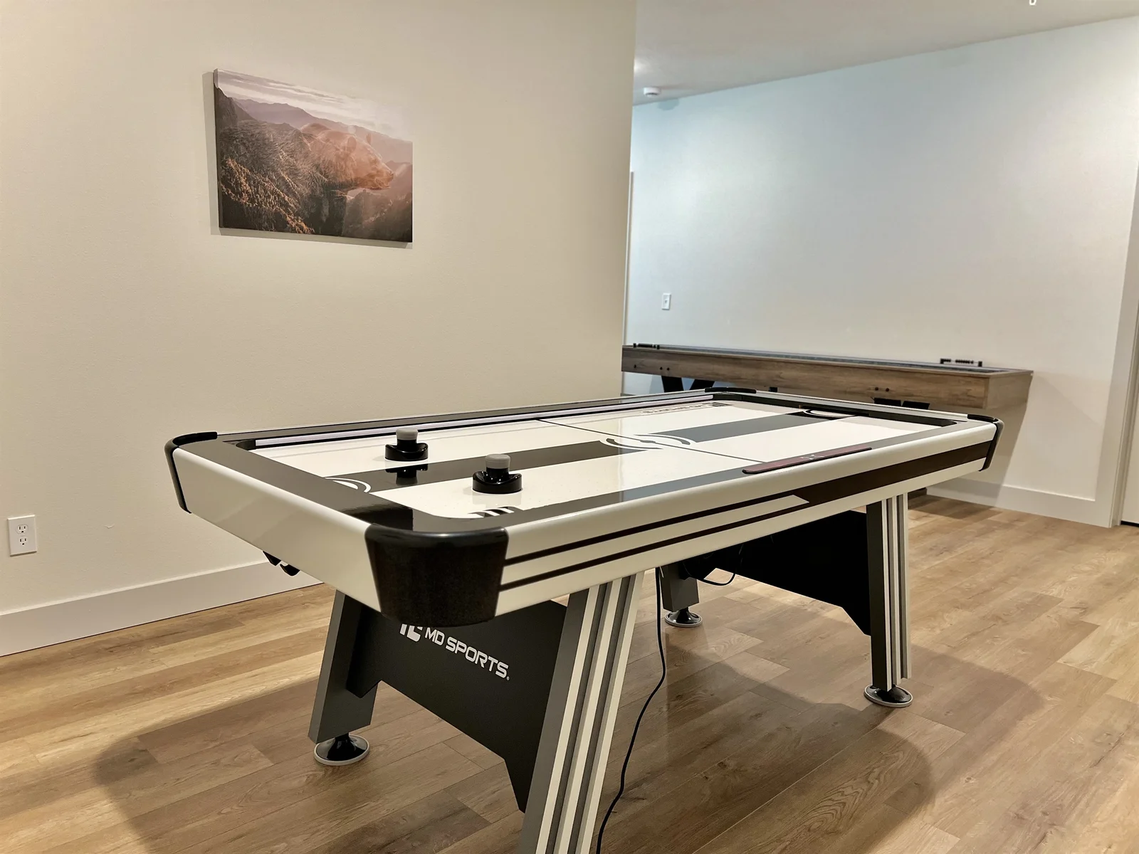Air Hockey tables located in your private game room!