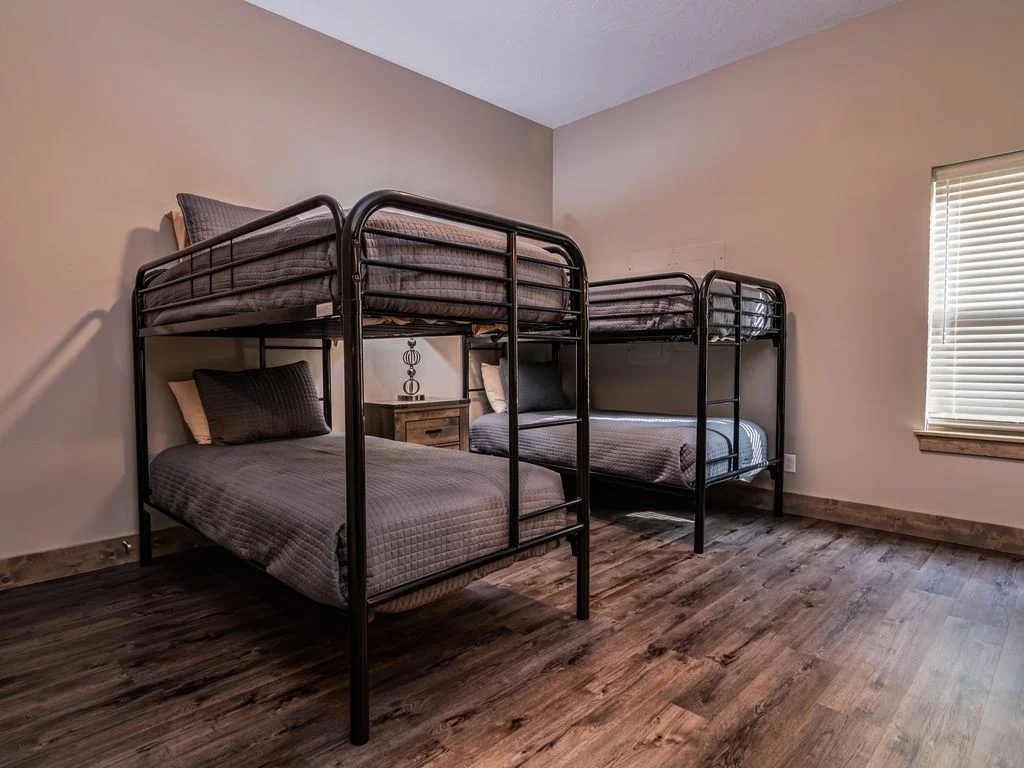Bunk room! So fun for the kids!