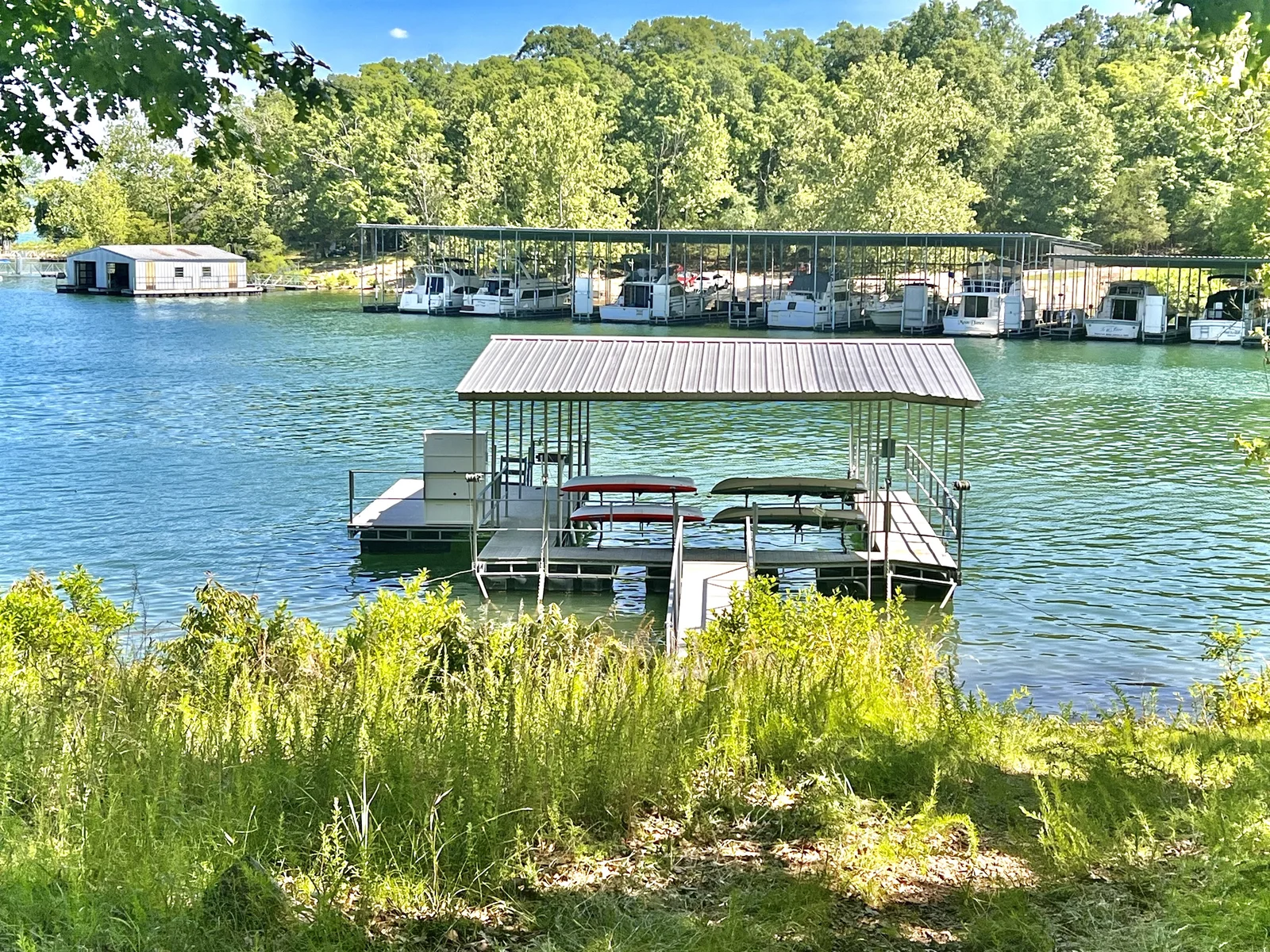 Kayaks available for this 4 home resort. First come, first served.