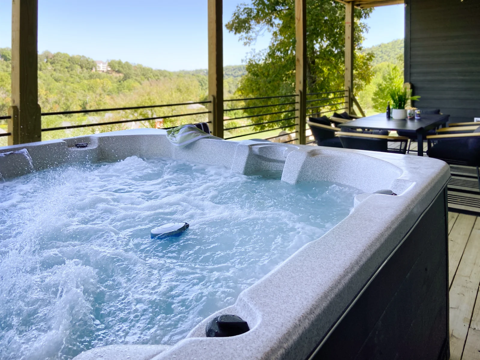 Your private hot tub retreat is waiting for you!