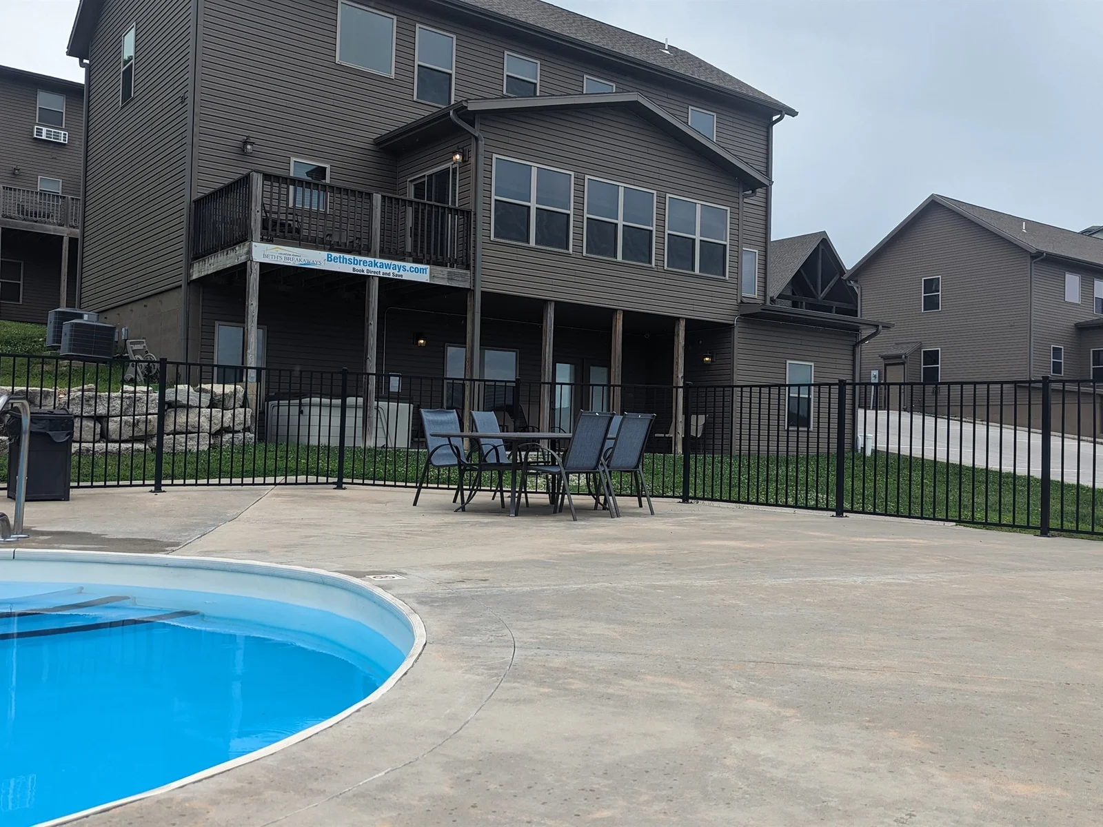 Your house is right next to the community pool!