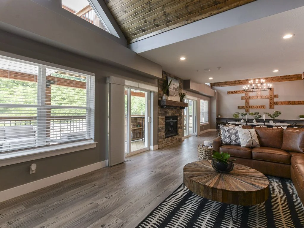 Two doors lead to the grand deck
