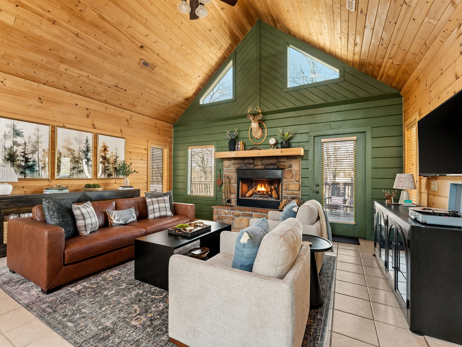 High ceilings let in natural light