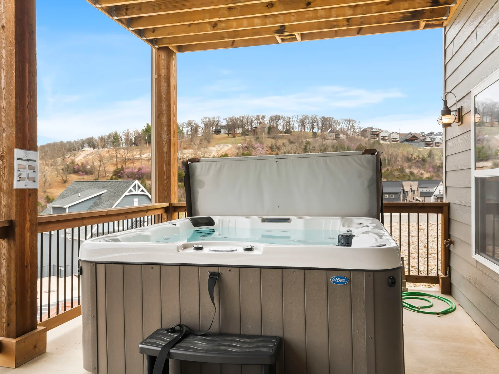 Your own private hot tub located on the lower deck!