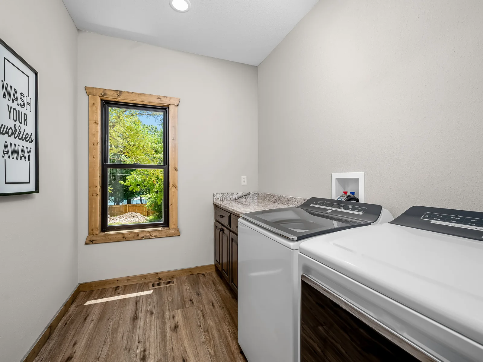 Laundry is located on the main level
