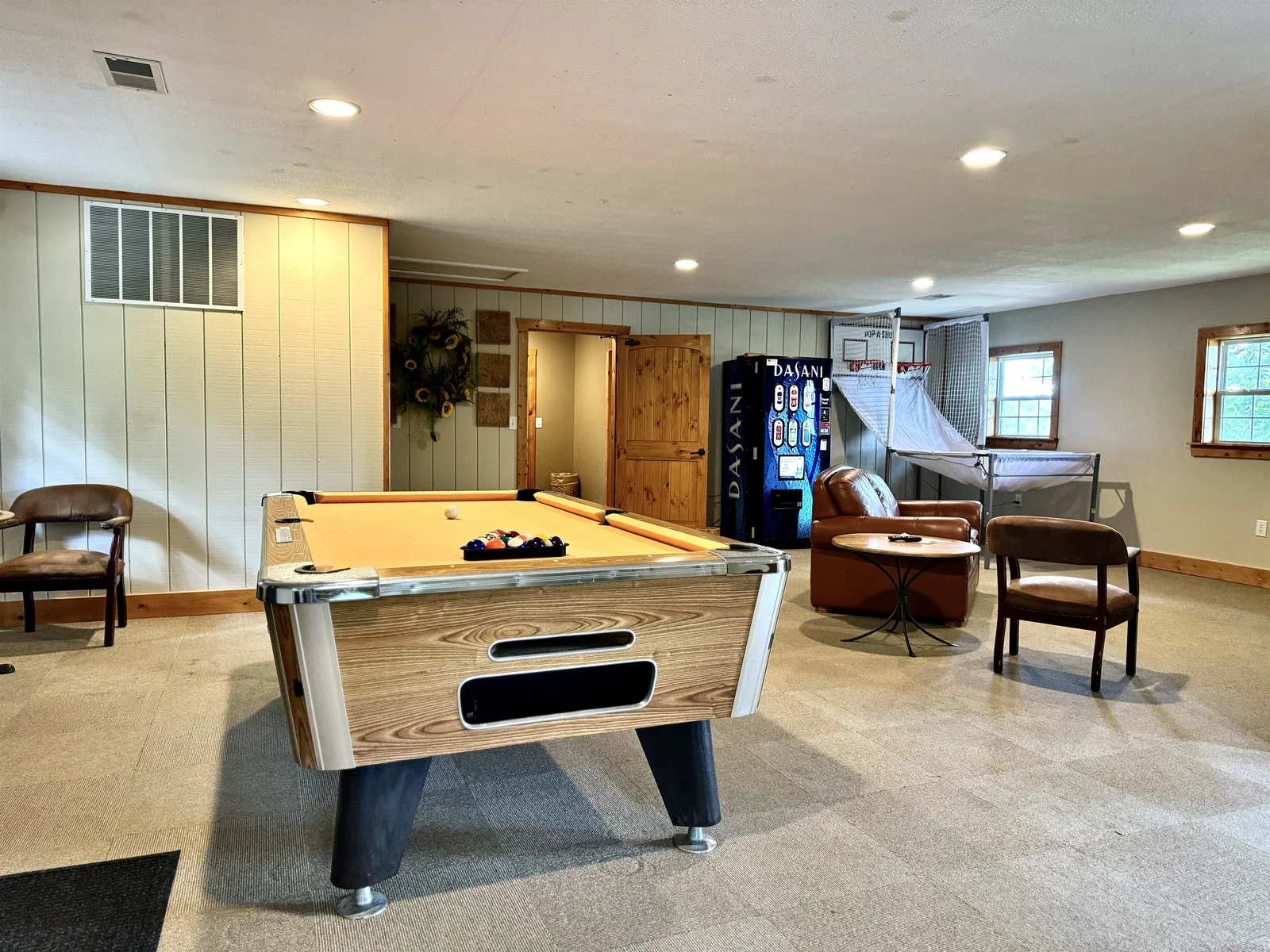 Large pool table in the community Clubhouse!