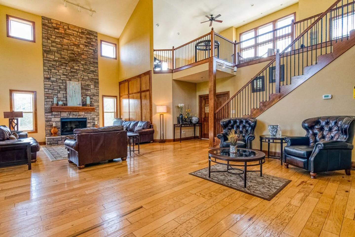 The clubhouse is large and available for guests to use.