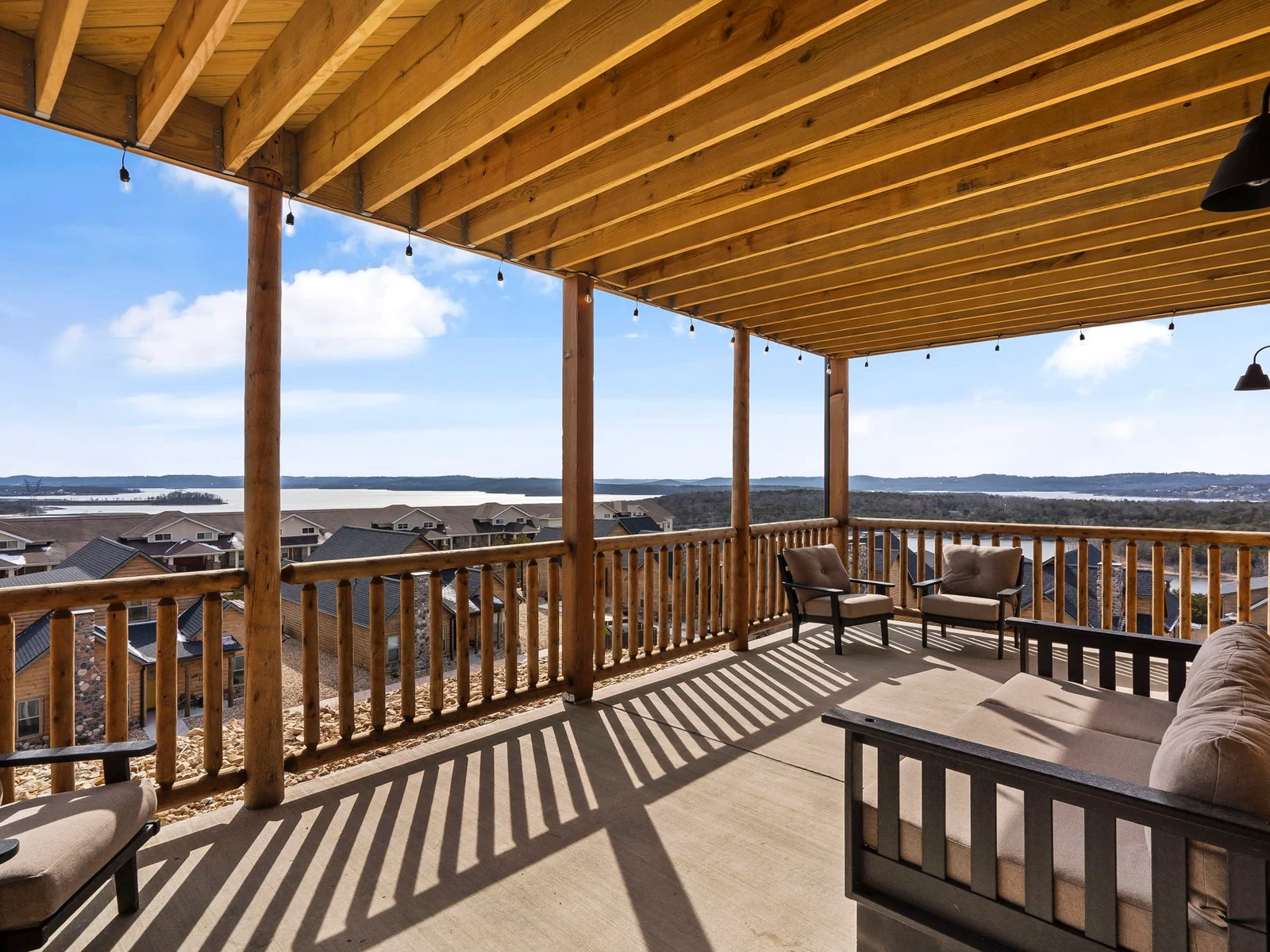 Stunning views from the upper level back deck!