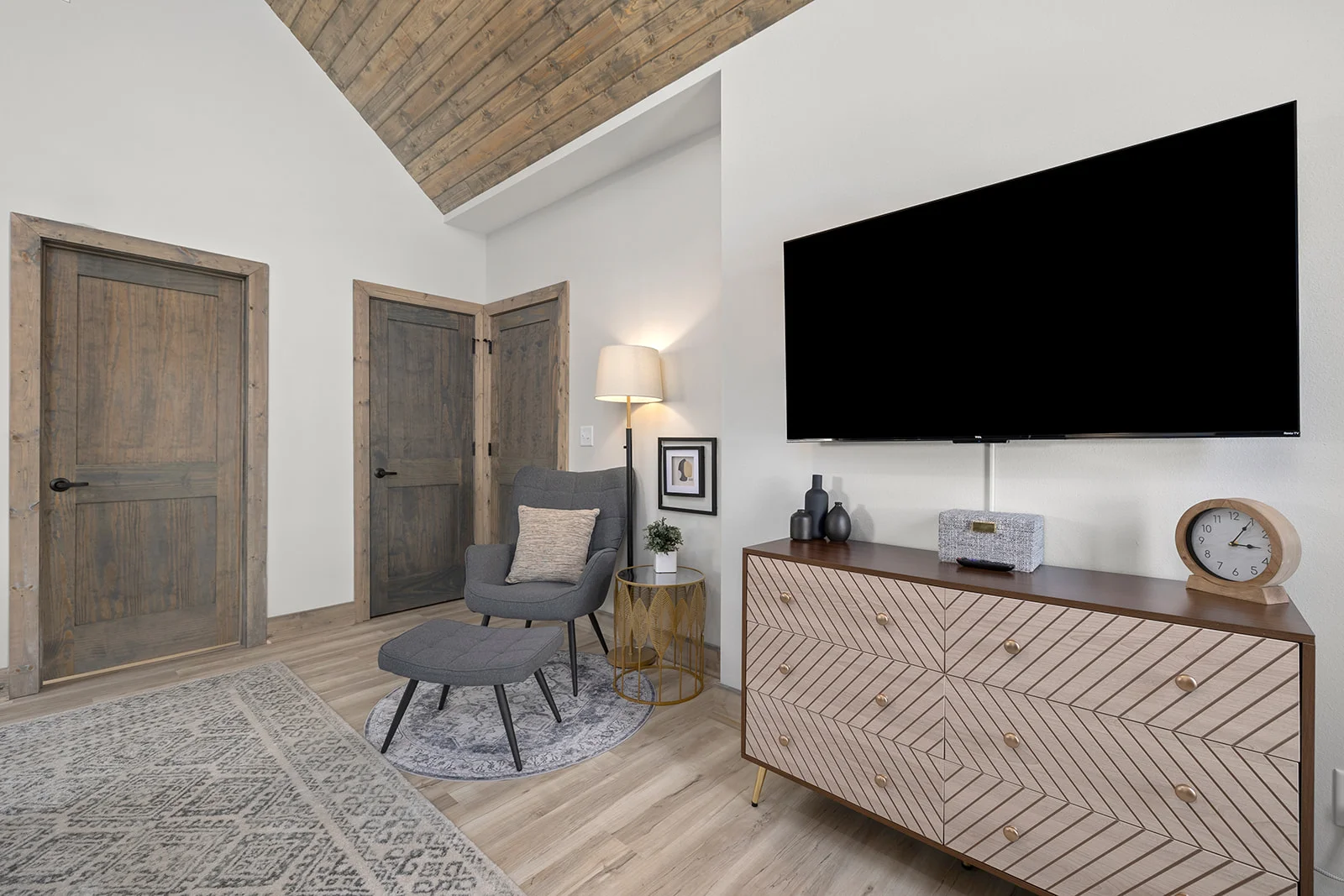 Huge TV in the master suite!