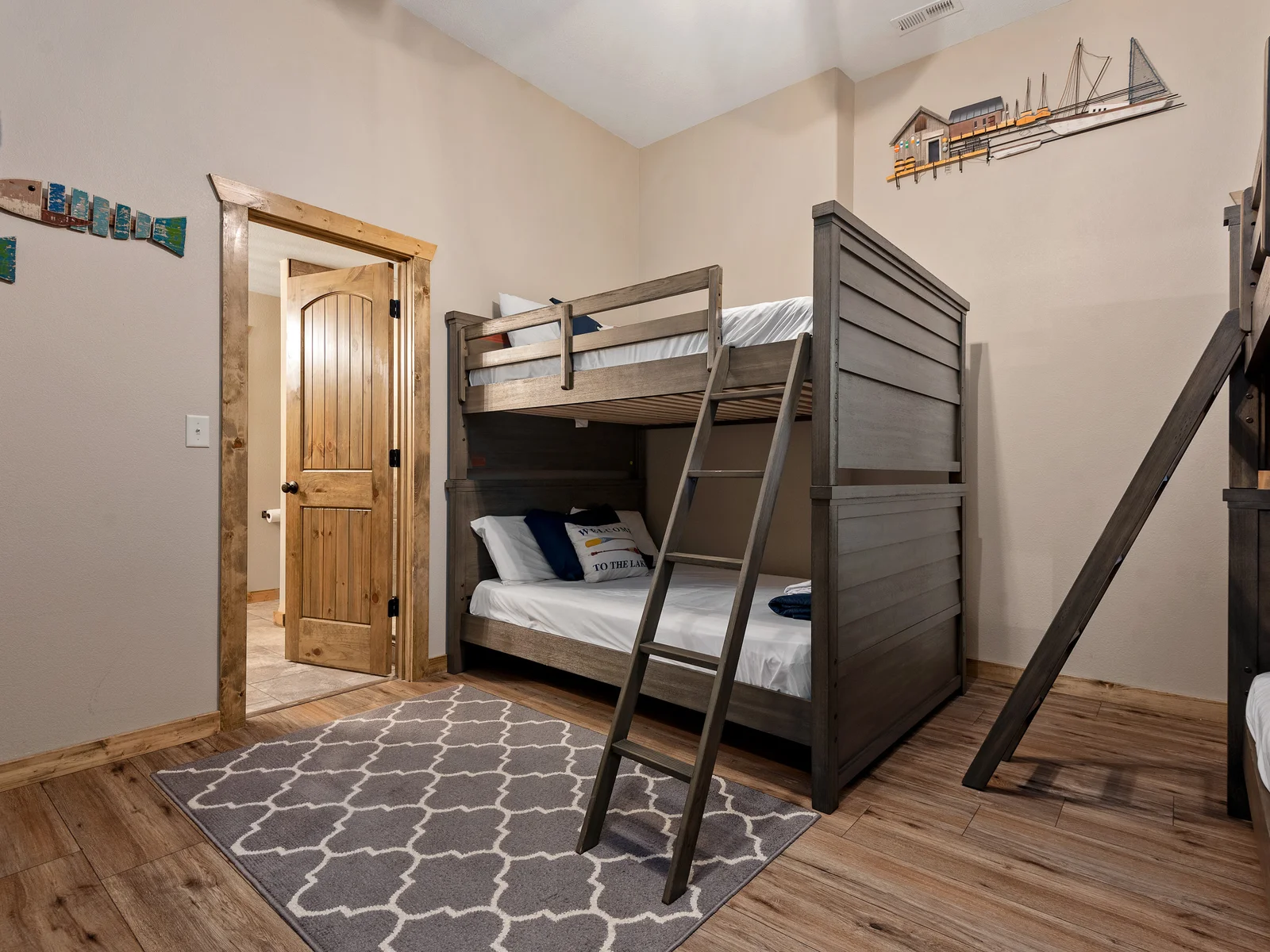 Lower level bunk room w/ ensuite bath
