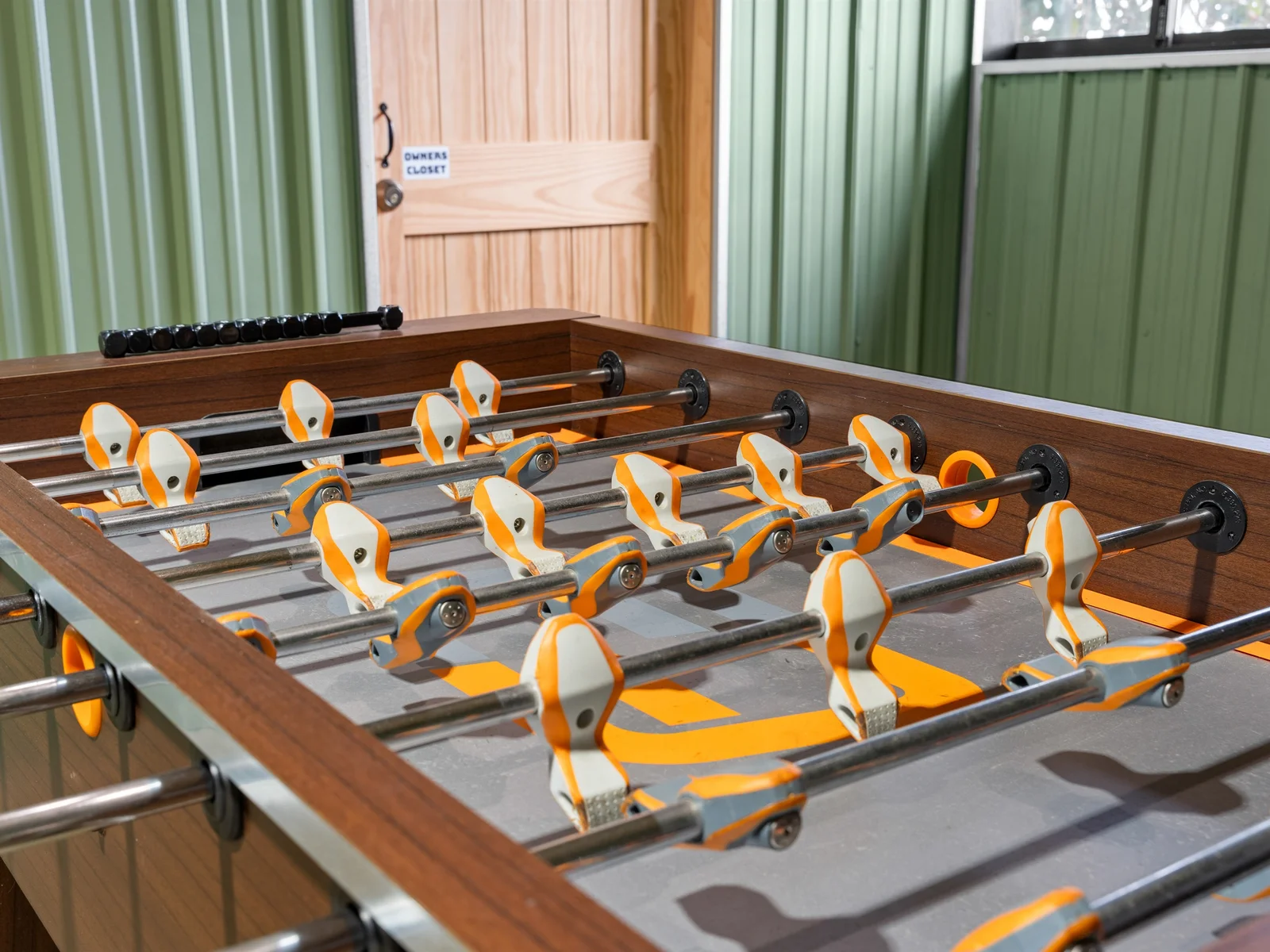 Challenge friends and family to a foosball match and keep the fun going indoors.