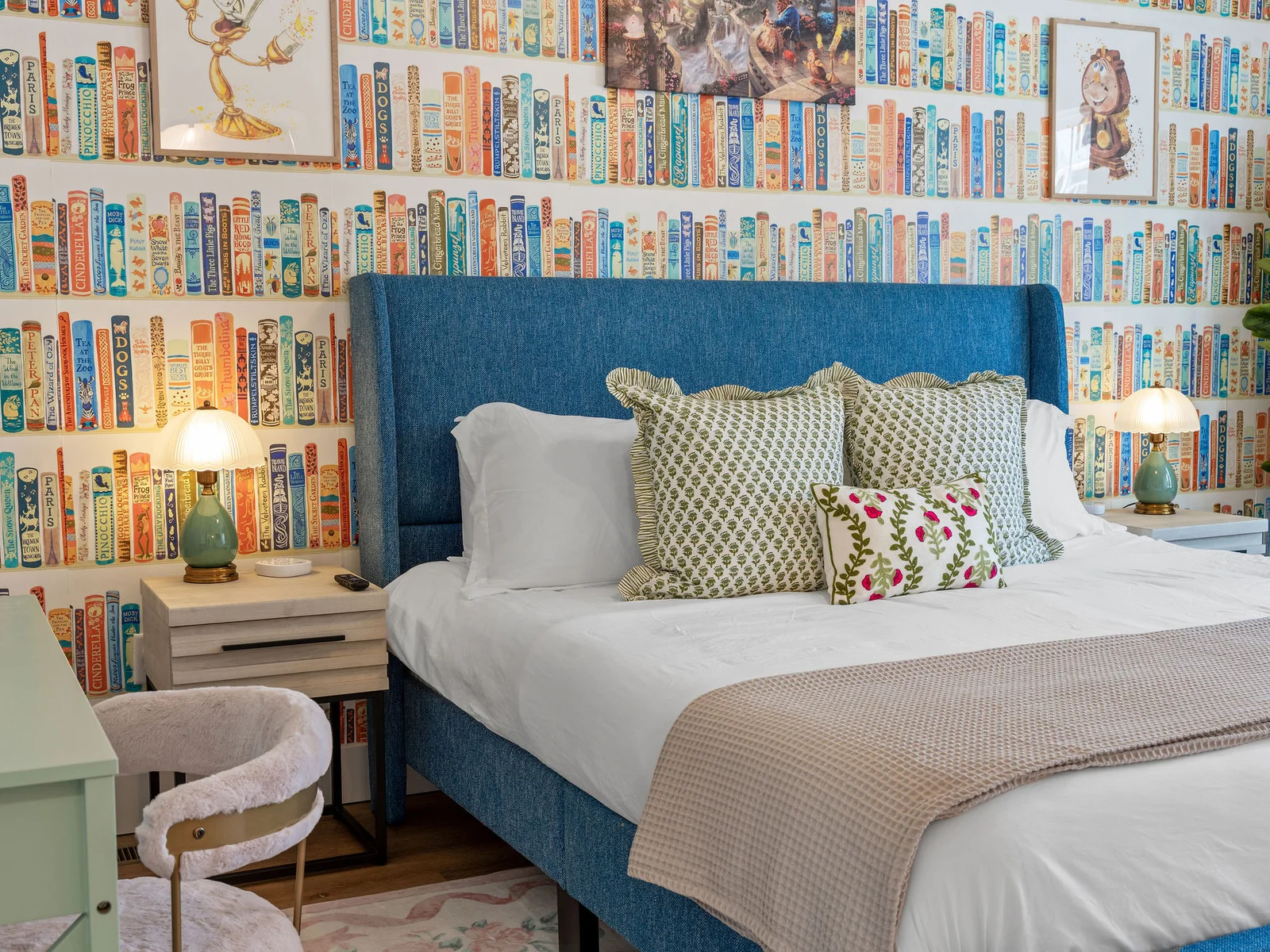 Live your own fairy tale in our Beauty and the Beast-inspired bedroom. 🌹✨