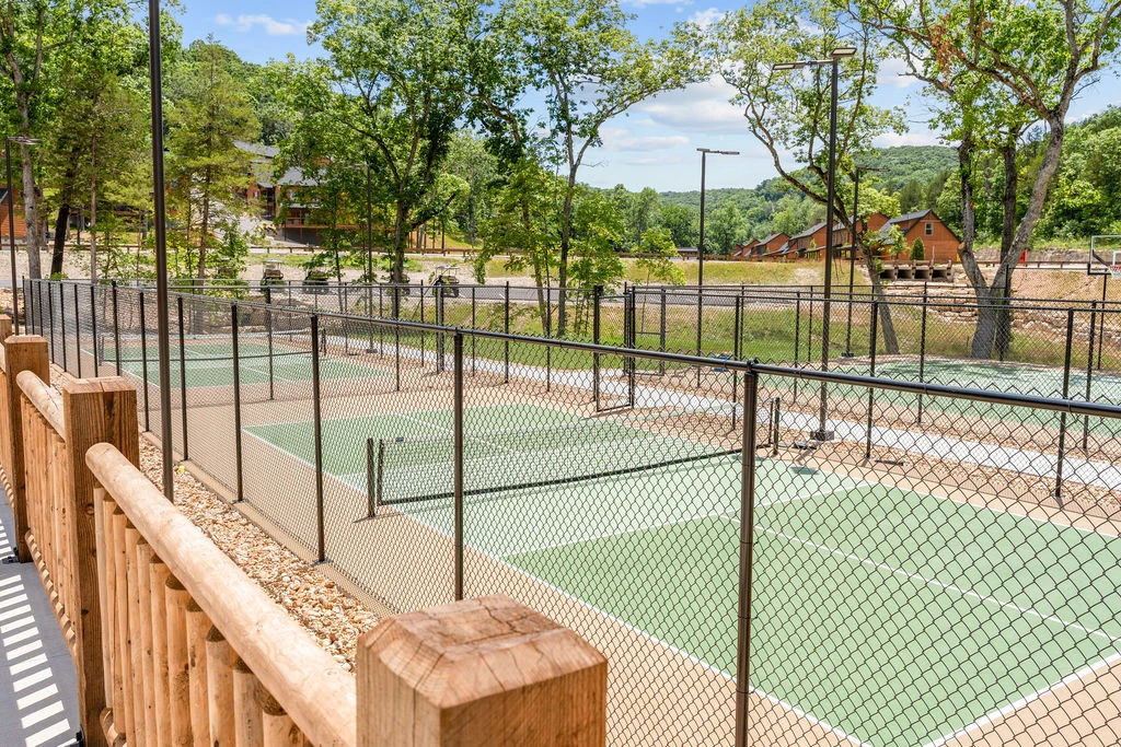 Two pickleball courts and a basketball court - for ALL the kids if you know what I mean