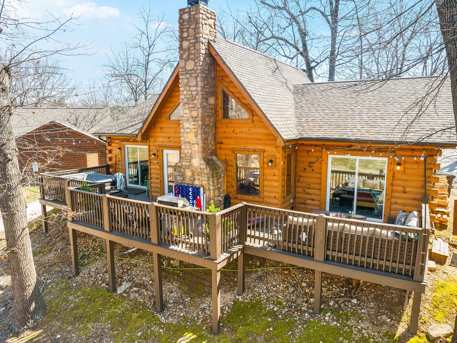 Expansive outdoor deck