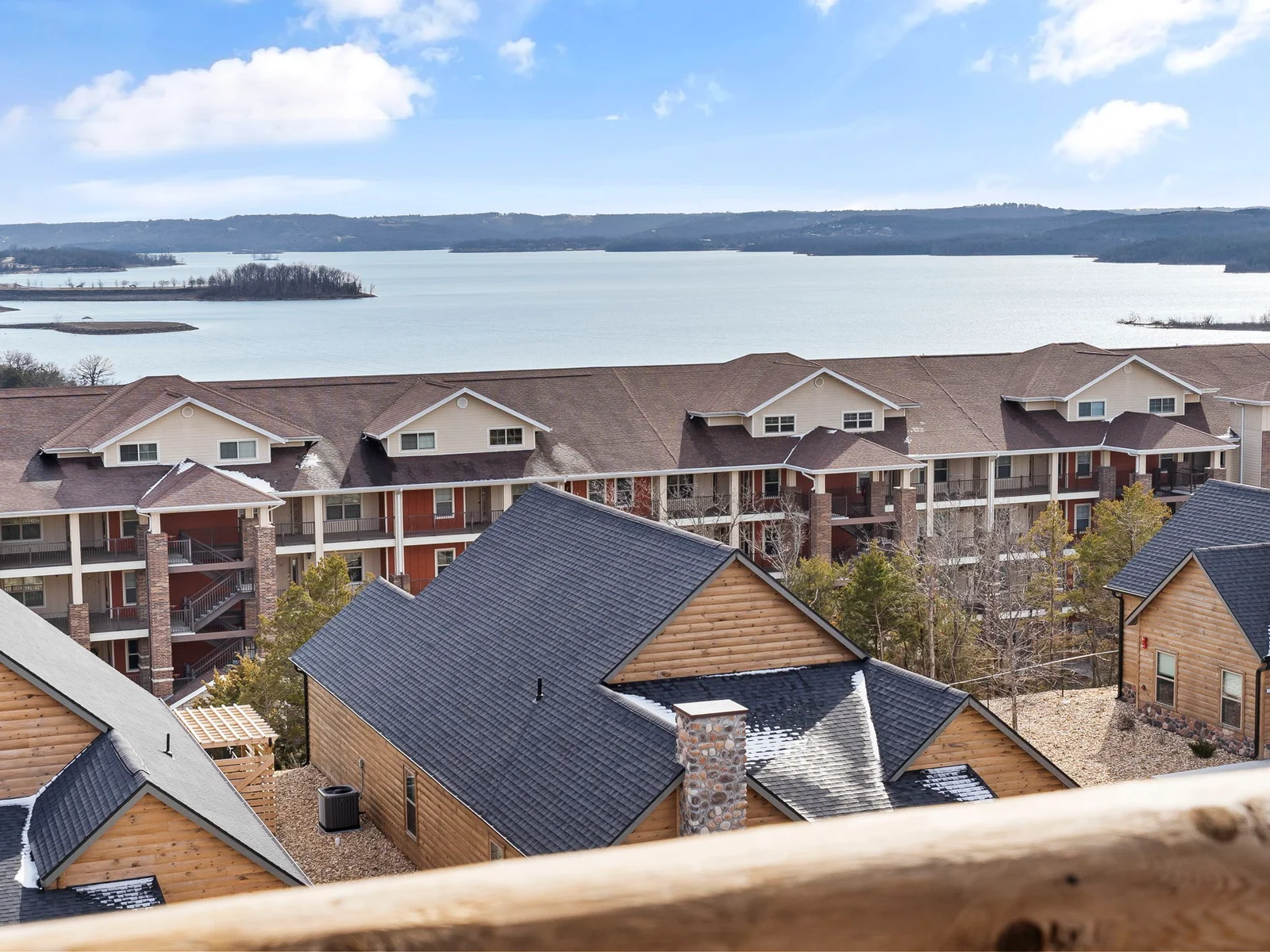 You may catch a glimspe of the Branson Showboat from your back deck.