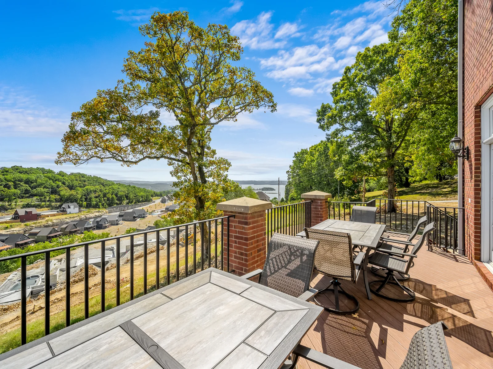 Lake views from the back patio