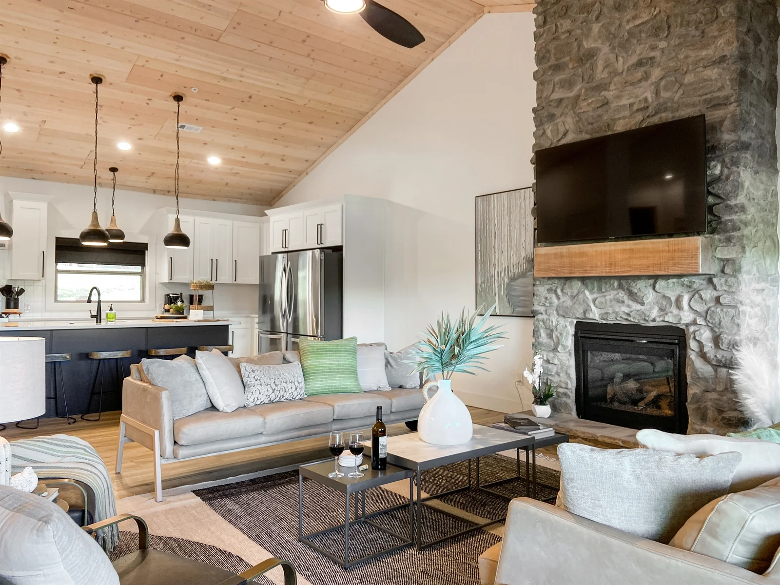 Open vaulted living area