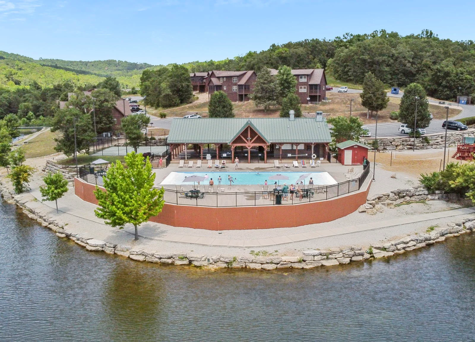 Another community pool by the small lake!