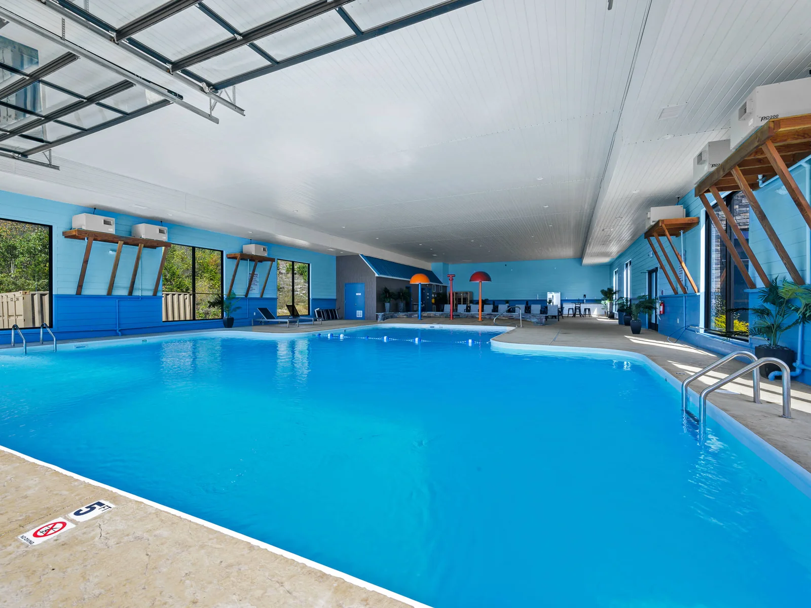 Indoor pool heated to 75-82 degrees-open year round