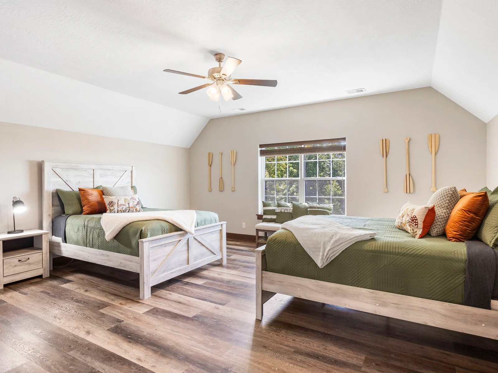 Lower level: Large double queen bedroom with private bathroom!