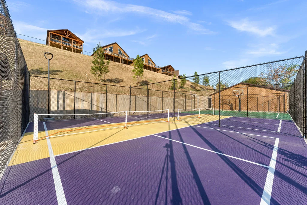 Two pickleball courts and basketball courts in the community!