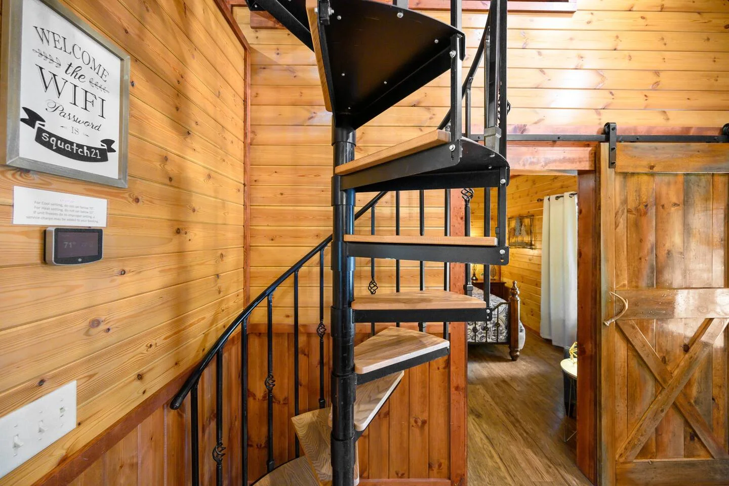 Stairs up to the Loft King Bedroom
