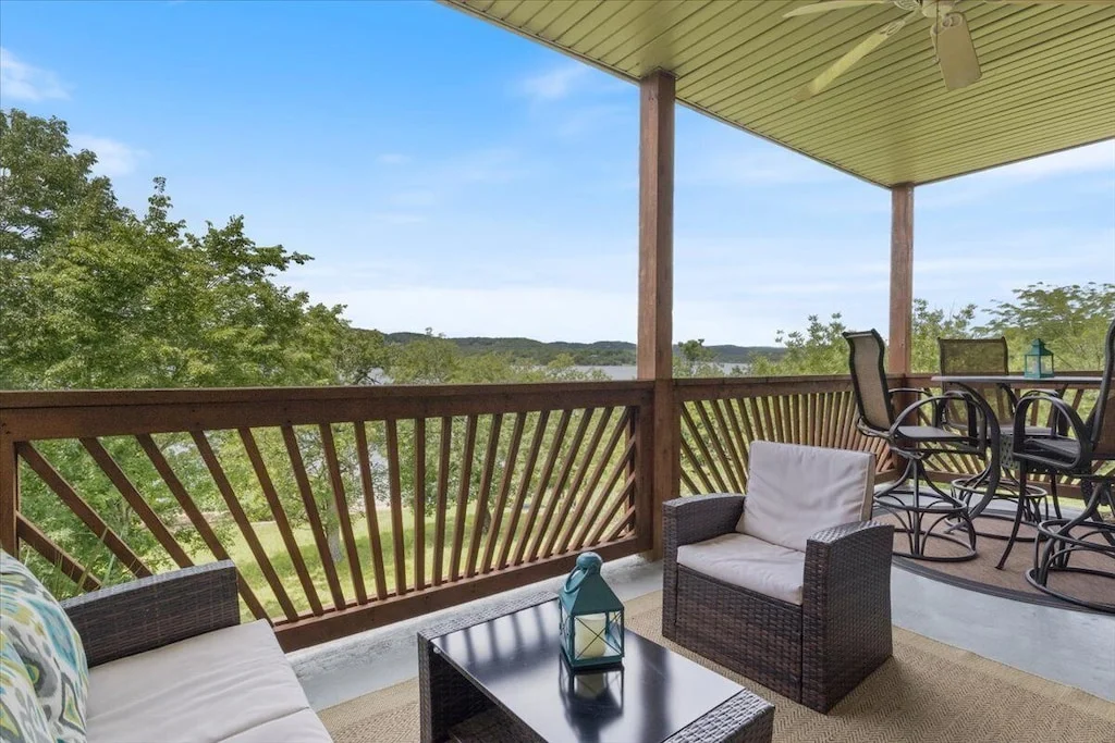 Great view from the private covered deck