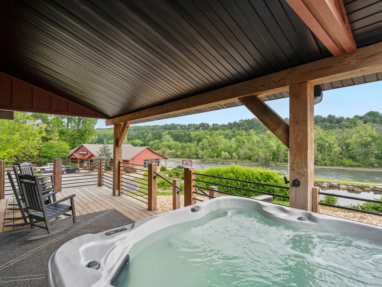 Watch nature from your hot tub!