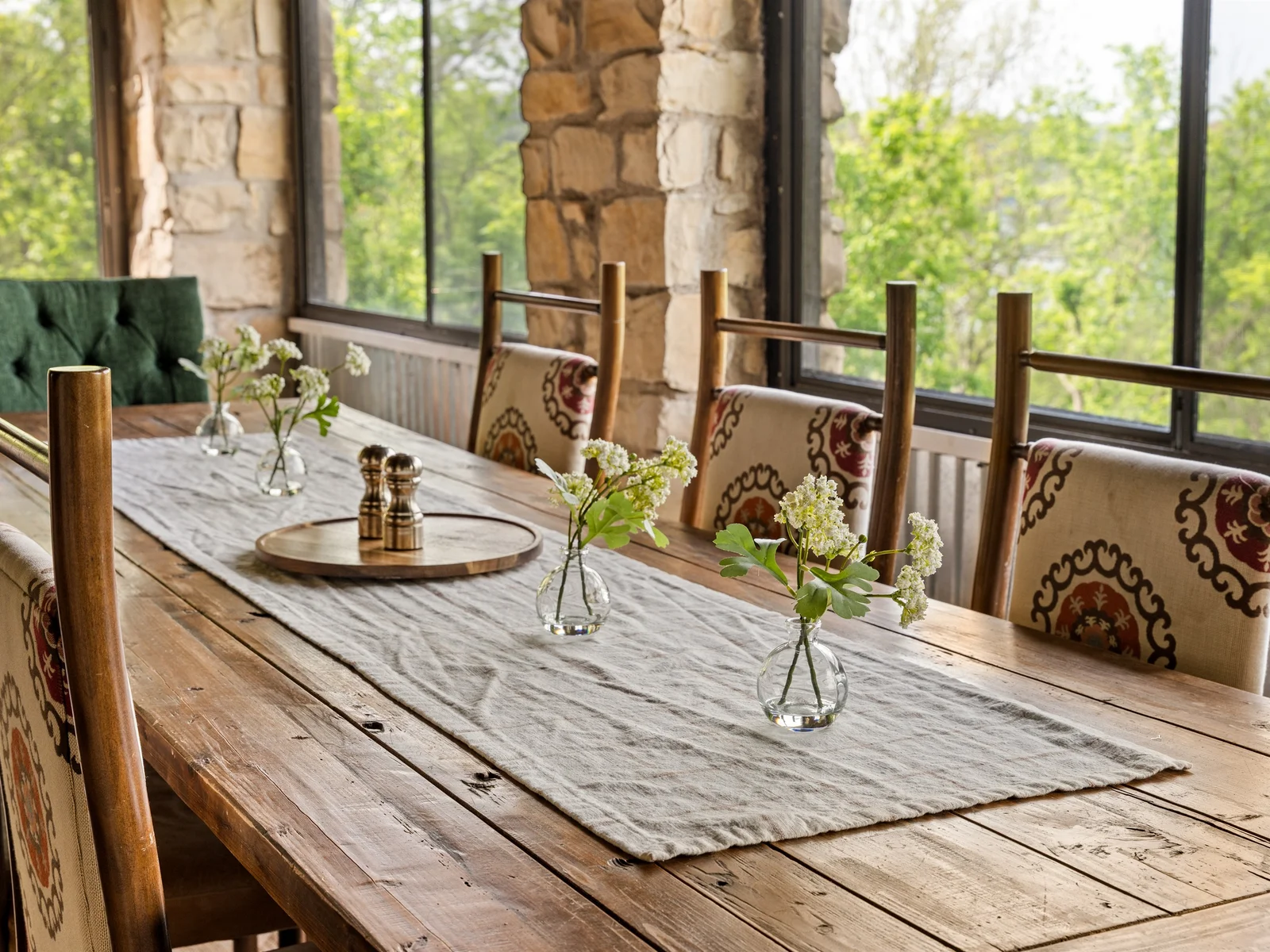 Thoughtful touches set the scene for slow mornings and shared meals.