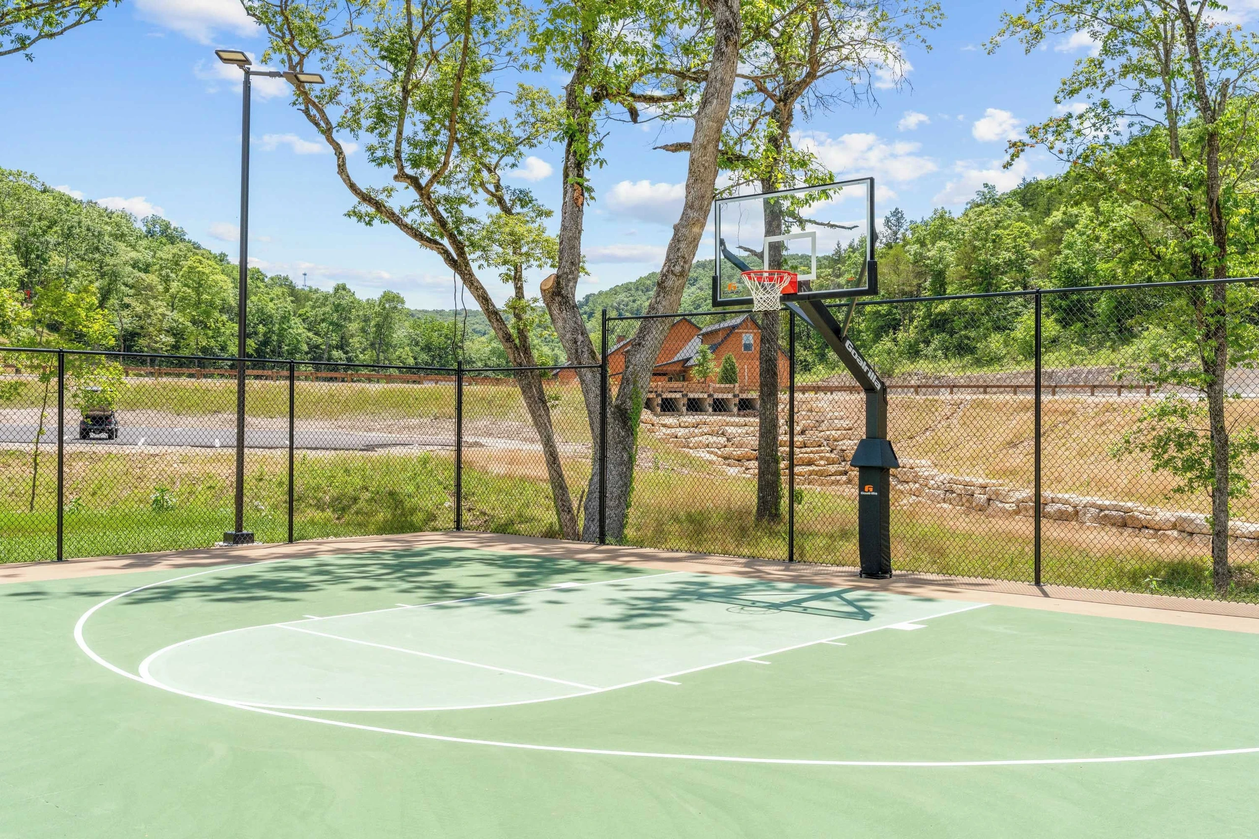 Basketball court.
