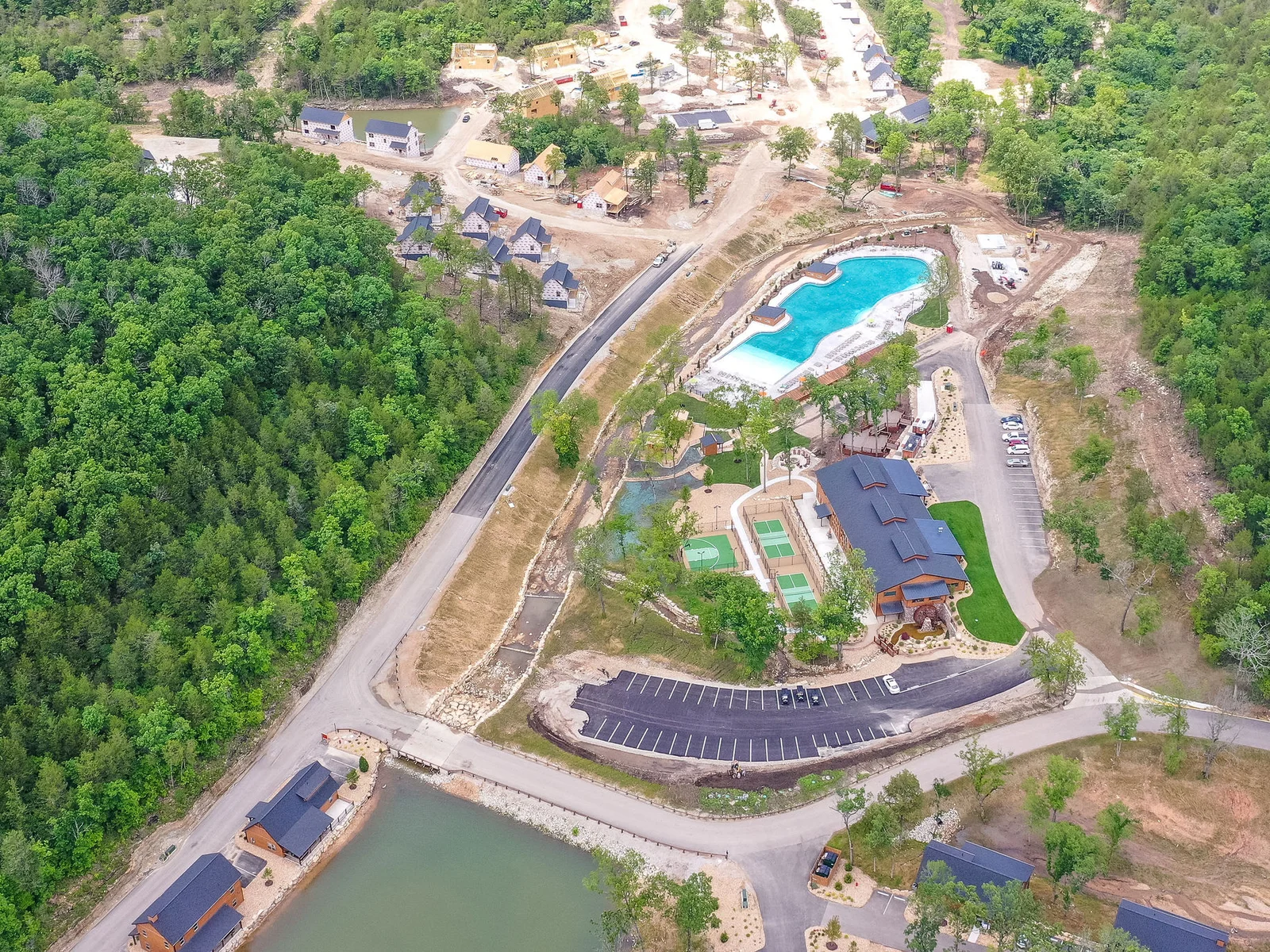 aerial view of amenities