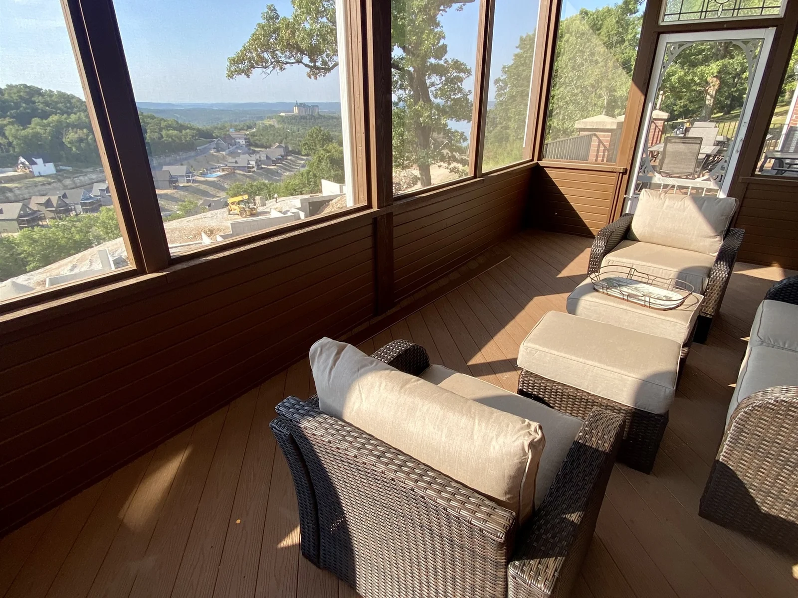 Cozy screened porch