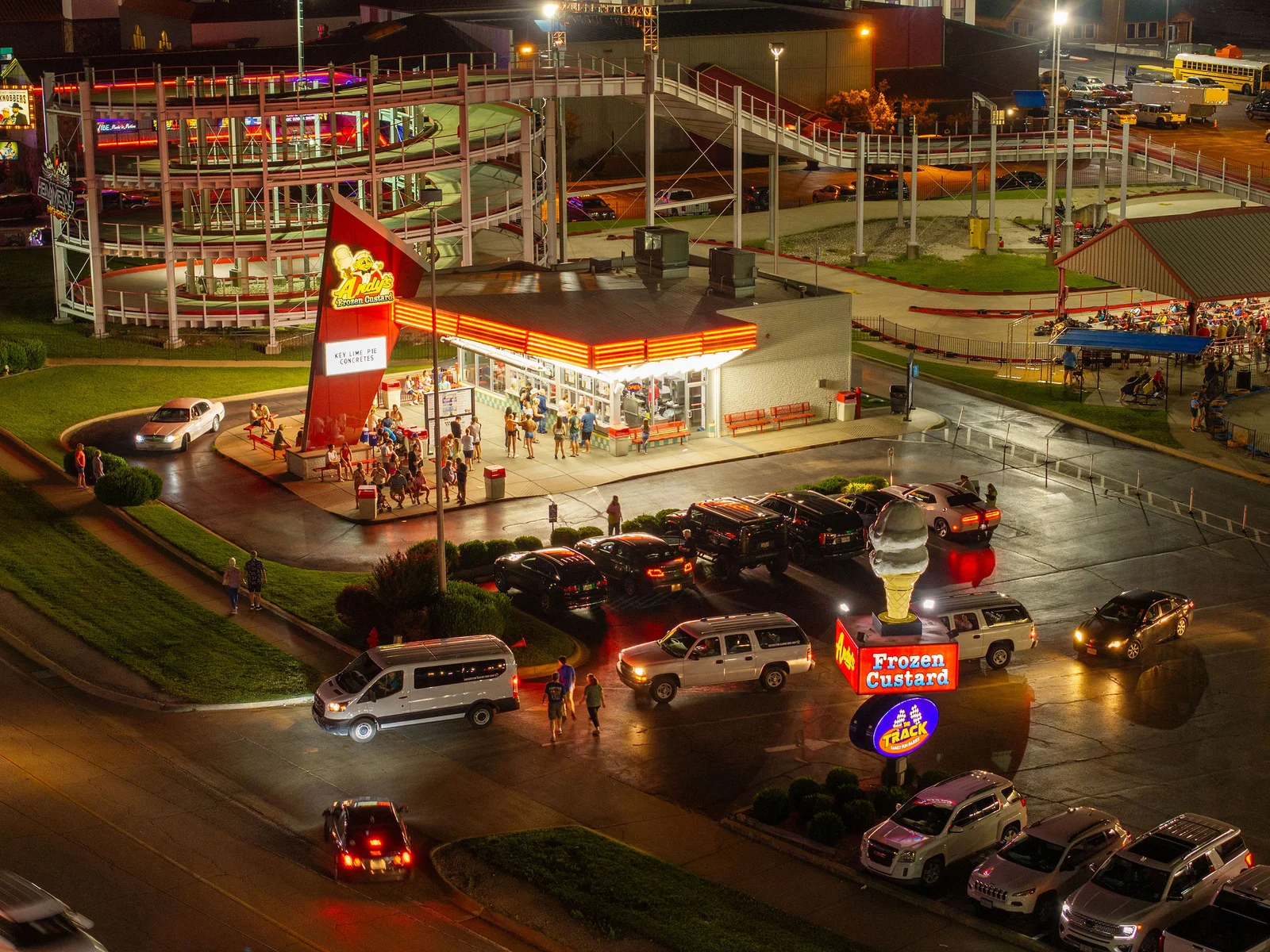 Andys ice cream on the 76 strip - a family favorite!