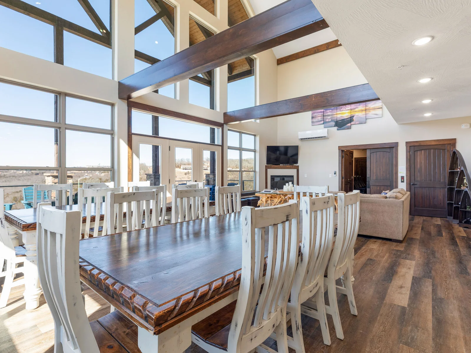Two large tables to fit the whole family!
