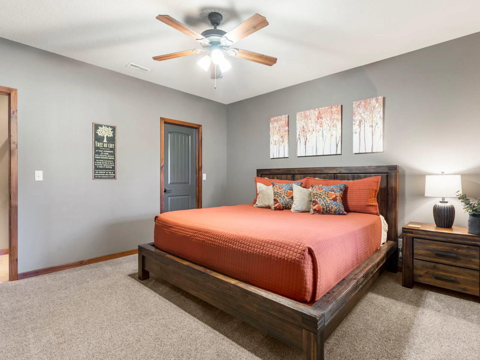 Lower level King #5 with ensuite bathroom that also serves as guest bathroom for this level
