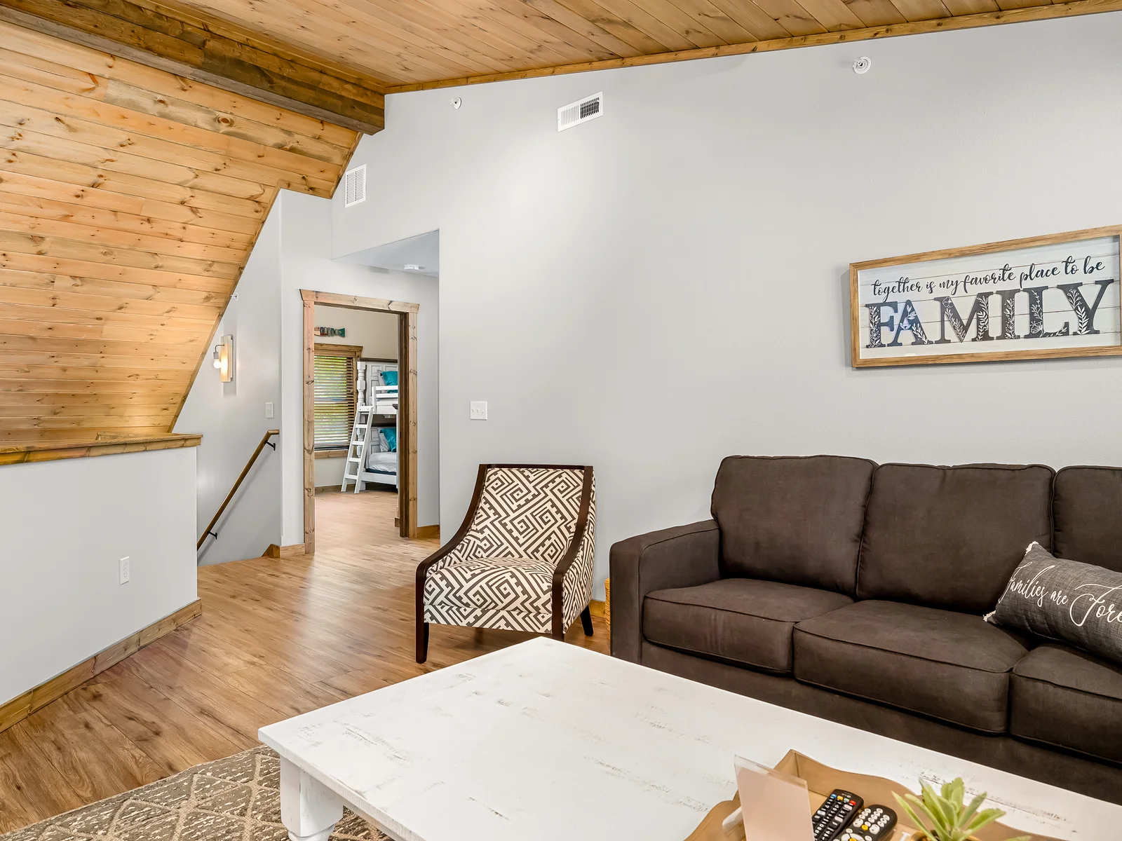 Upper level loft space