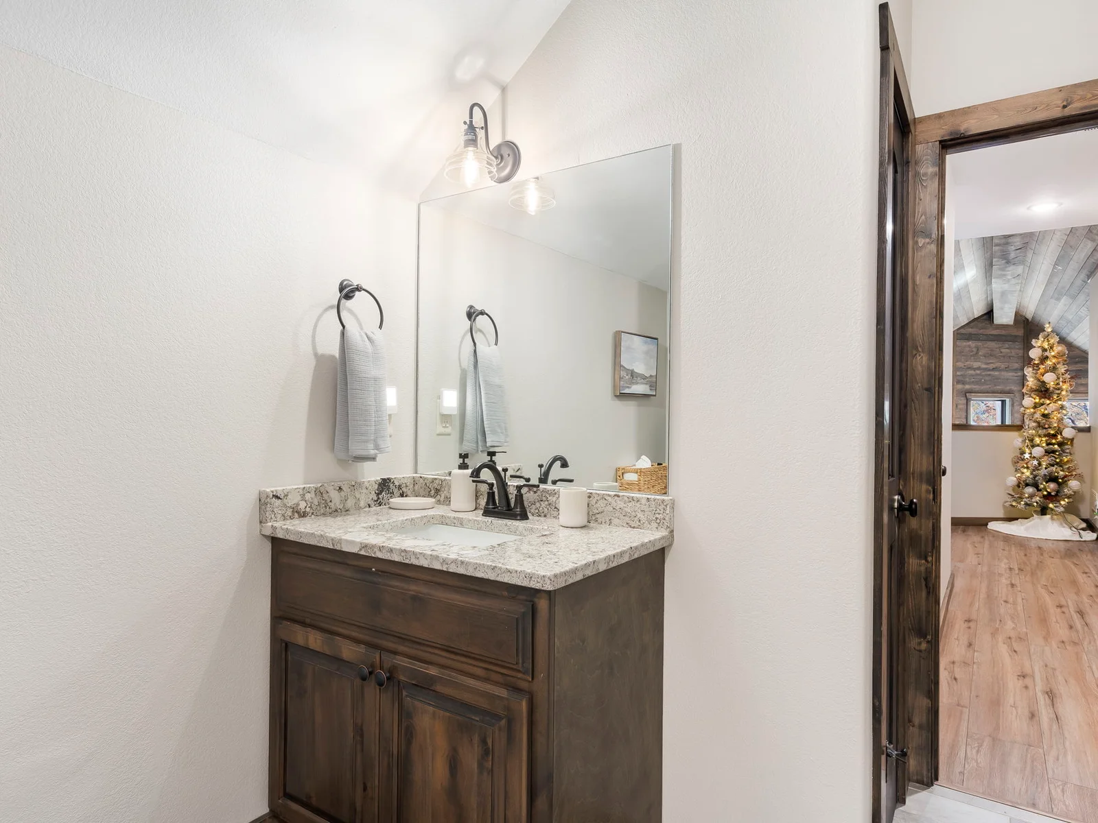 Upper level bathroom