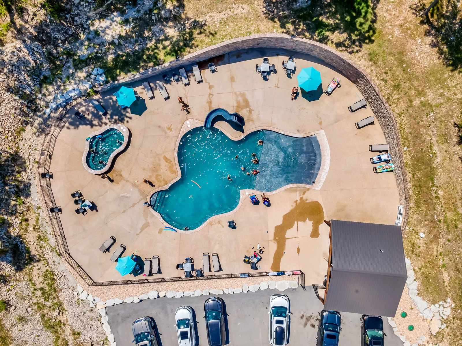 Outdoor community pool